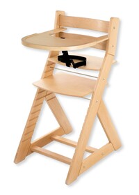 Rostoucí židle ELA buk - velký pultík - kresba dřeva různá