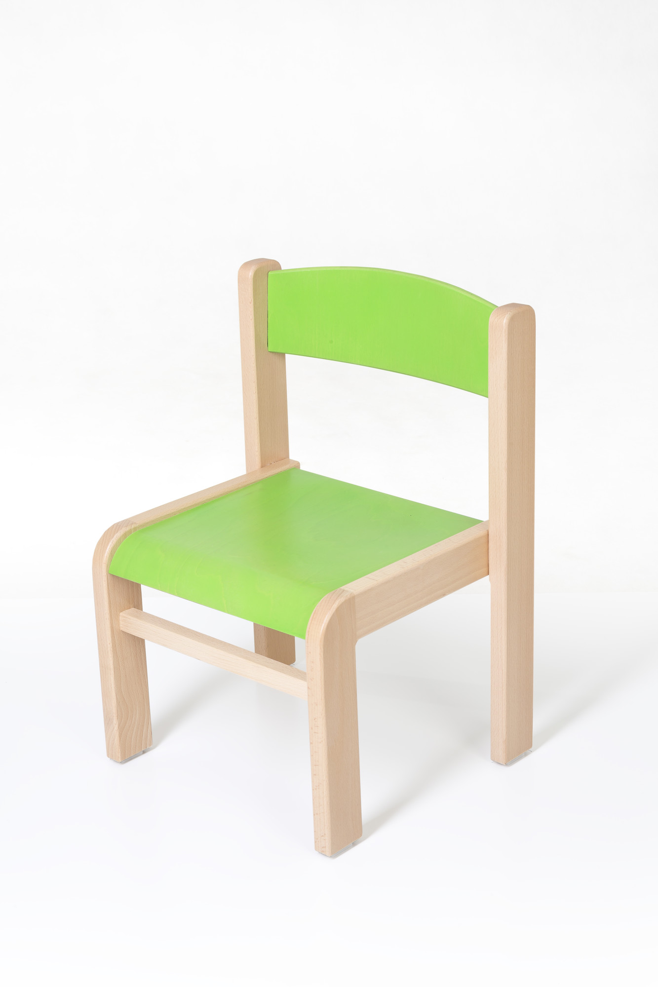 Hajdalánek Dětská židlička LUCA s tvarovanou opěrkou zad (zelená, 26 cm)